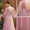 Haut De Gamme Rougissant Rose Transparentes Dansant Robe De Bal