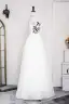 Sparkly White Acrylic Prom Dresses 2024 A-Line / Princess Spaghetti Straps Floor-Length / Long Tulle Sleeveless Formal Dresses
