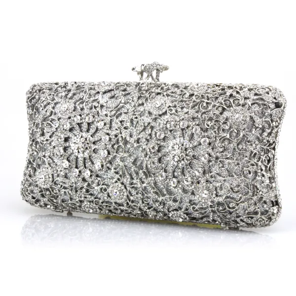 Luxe Goud Handtassen Kralen Doorboord Rhinestone Metaal Huwelijk Avond Accessoires 2019