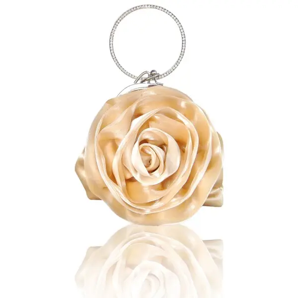 Fée Des Fleurs Argenté Pochette Fleur Faux Diamant Velour Mariage Cocktail Soirée 2019 Accessorize