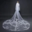 Modern / Fashion White Wedding Veils 2017 Tulle Lace Embroidered Appliques Wedding