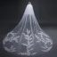 Modern / Fashion White Wedding Veils 2017 Tulle Lace Embroidered Appliques Wedding