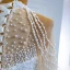 Luxury / Gorgeous Red See-through Bridal Wedding Dresses 2020 Ball Gown High Neck Long Sleeve Handmade  Beading Pearl Floor-Length / Long