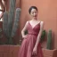 Sexy Burgundy Prom Dresses 2020 A-Line / Princess Spaghetti Straps Sleeveless Beading Rhinestone Floor-Length / Long Ruffle Backless Formal Dresses