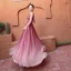 Sexy Burgundy Prom Dresses 2020 A-Line / Princess Spaghetti Straps Sleeveless Beading Rhinestone Floor-Length / Long Ruffle Backless Formal Dresses