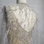 High End Champagner Roter Teppich Abendkleider Mit Schal 2020 Meerjungfrau Tiefer V-Ausschnitt Ärmellos Perlenstickerei Feder Sweep / Pinsel Zug Rückenfreies Festliche Kleider