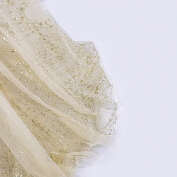 Chic / Belle Doré Robe De Bal 2020 Princesse Bustier Sans Manches Perlage Paillettes Train De Balayage Volants Dos Nu Robe De Ceremonie