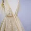 Meilleur Champagne Robe De Bal 2020 Princesse Bretelles Spaghetti Sans Manches Perlage Paillettes Train De Balayage Volants Dos Nu Robe De Ceremonie
