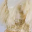 Meilleur Champagne Robe De Bal 2020 Princesse Bretelles Spaghetti Sans Manches Perlage Paillettes Train De Balayage Volants Dos Nu Robe De Ceremonie