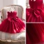 Lovely Red Birthday Flower Girl Dresses 2020 Ball Gown Scoop Neck Sleeveless Bow Short Ruffle Wedding Party Dresses