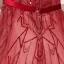 High End Rot Farbverlauf Ballkleider 2020 A Linie Off Shoulder Kurze Ärmel Stoffgürtel Perlenstickerei Pailletten Sweep / Pinsel Zug Rüschen Rückenfreies Festliche Kleider