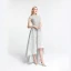 High Low Grey Lace Dancing Prom Dresses 2020 A-Line / Princess High Neck Short Sleeve Handmade  Beading Asymmetrical Formal Dresses