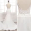 Illusion Blanche Transparentes La Mariée Robe De Mariée 2020 Trompette / Sirène Encolure Carrée Sans Manches Dos Nu Ceinture Appliques En Dentelle Perlage Train De Balayage Volants
