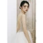 Charmant Ivory / Creme Strand Sommer Brautkleider / Hochzeitskleider 2020 A Linie Spaghettiträger V-Ausschnitt Ärmellos Rückenfreies Perlenstickerei Kapelle-Schleppe Rüschen