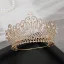 Vintage / Originale Doré Tiare Accessoire Cheveux Mariage 2020 Alliage Faux Diamant Perle Mariage Accessorize
