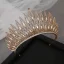 Elegant Sølv Tiara Har Tilbehor 2020 Legering Rhinestone Bryllup Tilbehør
