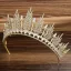 Fine Blad Tiara Har Tilbehor 2020 Legering Perle Rhinestone Bryllup Tilbehør