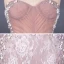 High-end Perle Rosa Selskapskjoler 2020 Trompet / Havfrue Kjæreste Uten Ermer Appliques Blomst Beading Perle Chapel Train Buste Ryggløse Formelle Kjoler