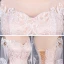 Luxury / Gorgeous Champagne See-through Bridal Wedding Dresses 2020 Trumpet / Mermaid Scoop Neck Long Sleeve Backless Appliques Lace Court Train Ruffle