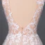 Meilleur Champagne La Mariée Robe De Mariée 2020 Princesse Transparentes Encolure Dégagée Sans Manches Dos Nu Appliques En Dentelle Perlage Glitter Tulle Tribunal Train Volants