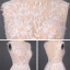 Meilleur Champagne La Mariée Robe De Mariée 2020 Princesse Transparentes Encolure Dégagée Sans Manches Dos Nu Appliques En Dentelle Perlage Glitter Tulle Tribunal Train Volants