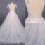 High-end Champagne Bridal Wedding Dresses 2020 Ball Gown Shoulders Bow V-Neck Sleeveless Backless Appliques Lace Beading Glitter Tulle Court Train Ruffle