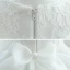 Chic / Beautiful White Organza Flower Girl Dresses 2020 Ball Gown Scoop Neck Long Sleeve Appliques Lace Beading Bow Short Ruffle Wedding Party Dresses