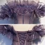 Charmant Violett Farbverlauf Ballkleider 2020 A Linie Off Shoulder Kurze Ärmel Perlenstickerei Glanz Tülle Sweep / Pinsel Zug Rüschen Rückenfreies Festliche Kleider