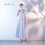 Affordable Sky Blue Bridesmaid Dresses 2020 A-Line / Princess Backless Appliques Lace Ankle Length Ruffle