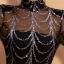 Sexy Bordeaux Transparentes Robe De Soirée 2020 Trompette / Sirène Col Haut Manches Longues Paillettes Train De Balayage Robe De Ceremonie