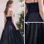 Meilleur Noire Dansant Robe De Bal 2020 Princesse Bretelles Spaghetti Sans Manches Paillettes Perlage Glitter Polyester Longue Volants Dos Nu Robe De Ceremonie