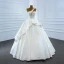 Luxury / Gorgeous White Satin Bridal Wedding Dresses 2020 Ball Gown One-Shoulder Sleeveless Backless Appliques Lace Handmade  Beading Floor-Length / Long Ruffle