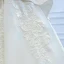 Luxury / Gorgeous White Satin Bridal Wedding Dresses 2020 Ball Gown One-Shoulder Sleeveless Backless Appliques Lace Handmade  Beading Floor-Length / Long Ruffle