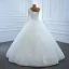 Luxury / Gorgeous White Bridal Wedding Dresses 2020 Ball Gown One-Shoulder Long Sleeve Backless Handmade  Beading Pearl Floor-Length / Long Ruffle