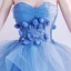 Elegant Hav Blå Dancing Ballkjoler 2020 Ballkjole Kjæreste Uten Ermer Appliques Blomst Beading Lange Buste Ryggløse Formelle Kjoler