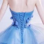 Elegant Hav Blå Dancing Ballkjoler 2020 Ballkjole Kjæreste Uten Ermer Appliques Blomst Beading Lange Buste Ryggløse Formelle Kjoler