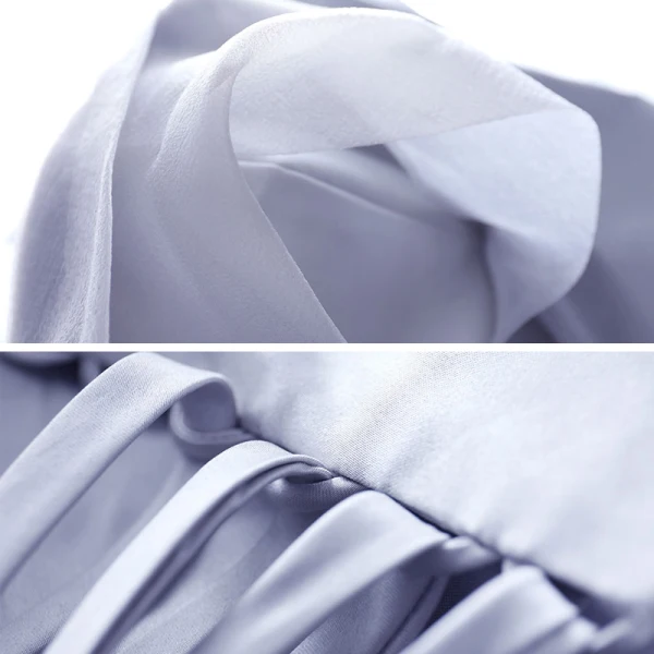 Modest / Simple Grey Dancing Prom Dresses 2020 Ball Gown Strapless Sleeveless Beading Pearl Floor-Length / Long Ruffle Backless Formal Dresses