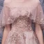 Haut de Gamme Rougissant Rose Dansant Robe De Bal 2020 Princesse Transparentes Encolure Dégagée Manches Courtes Appliques Fleur Paillettes Perlage Longue Volants Dos Nu Robe De Ceremonie