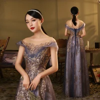 Elegante Koninklijk Blauw Dansen Galajurken 2020 A lijn Doorzichtige Ronde Hals Korte Mouwen Pailletten Lange Ruche Ruglooze Gelegenheid Jurken