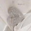 Fashion Silver Rhinestone Heart-shaped Clutch Bags 2020