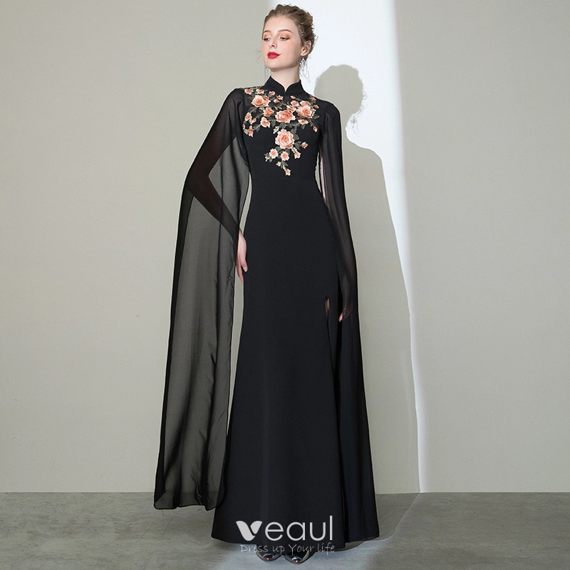Black Sparkly Long Sleeve Wedding Ball Gown Dress – Lisposa