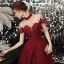Haut de Gamme Rouge Transparentes Robe De Bal 2020 Princesse Col Haut Manches Courtes Appliques En Dentelle Perlage Longue Volants Dos Nu Robe De Ceremonie