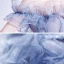 Schöne Meeresblau Ballkleider 2020 A Linie Off Shoulder Kurze Ärmel Perlenstickerei Glanz Tülle Sweep / Pinsel Zug Rüschen Rückenfreies Festliche Kleider