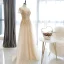 Haut de Gamme Champagne Transparentes Robe De Bal 2020 Princesse Encolure Dégagée Manches Courtes Perlage Paillettes Longue Volants Robe De Ceremonie