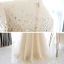 Haut de Gamme Champagne Transparentes Robe De Bal 2020 Princesse Encolure Dégagée Manches Courtes Perlage Paillettes Longue Volants Robe De Ceremonie