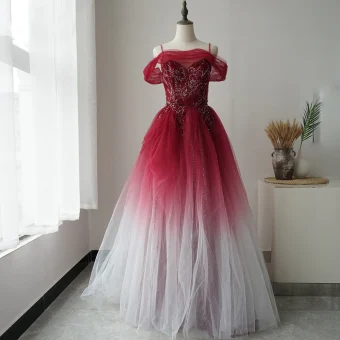 Haut De Gamme Rouge Robe De Bal 2020 Princesse Bretelles Spaghetti Manches Courtes Perlage Glitter Tulle Longue Volants Dos Nu Robe De Ceremonie