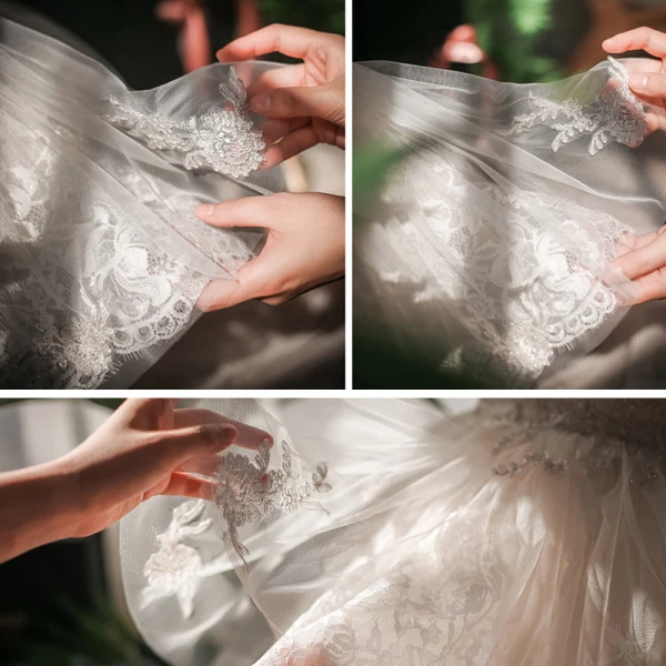 Chic / Beautiful White Flower Girl Dresses 2020 Ball Gown Scoop Neck Sleeveless Appliques Lace Bow Short Ruffle Wedding Party Dresses