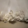 Flower Fairy Ivory Organza Birthday Flower Girl Dresses 2020 Ball Gown Scoop Neck Sleeveless Appliques Flower Pearl Short Ruffle Wedding Party Dresses