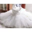 Schöne Ivory / Creme Blumenmädchenkleider 2020 Ballkleid Rundhalsausschnitt Ärmellos Applikationen Blumen Perlenstickerei Schleife Kurze Rüschen Kleider Für Hochzeit