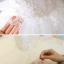 Chic / Beautiful Ivory Flower Girl Dresses 2020 Ball Gown Scoop Neck Sleeveless Appliques Lace Bow Short Ruffle Wedding Party Dresses